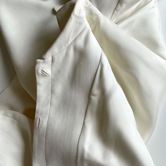 Anne Klein White Lightweight Blazer Size 10 - Picture 9 of 10